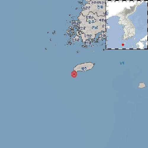 제주 서귀포 해역서 규모 3.2 지진…여진 중 규모 최대(종합2보)