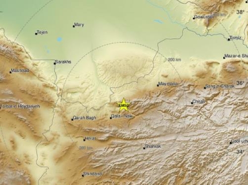 아프간 서부서 규모 5.6 지진…"12명 이상 사망"(종합)