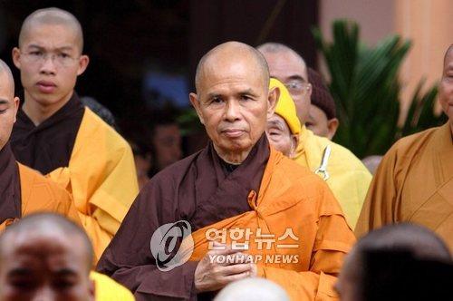 세계적 불교 지도자·평화운동가 틱낫한 스님 열반…향년 95세(종합2보)