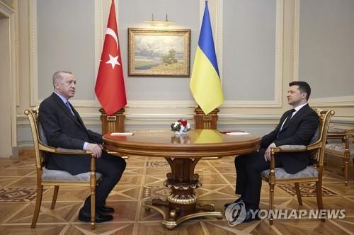 에르도안 터키 대통령과 젤렌스키 우크라이나 대통령