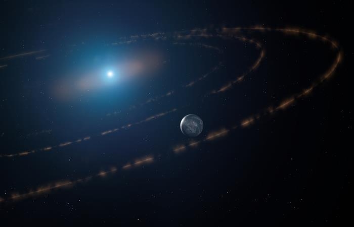 백색왜성 WD1054-226 골디락스 존의 외계행성 상상도 