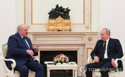 푸틴(우) 러시아 대통령과 루카셴코 벨라루스 대통령