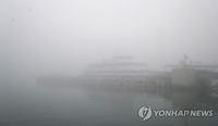 서해 짙은 안개…인천∼섬 6개 항로 여객선 운항 차질