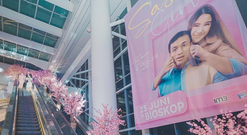 인도네시아 자카르타의 CGV 그랜드 인도네시아에 걸린 '마이 쎄시걸' 대형 포스터 [CGV 인도네시아 제공. 재판매 및 DB 금지]