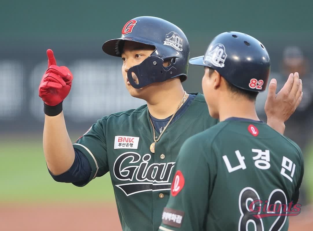 복귀 후 맹타를 이어가는 롯데 한동희