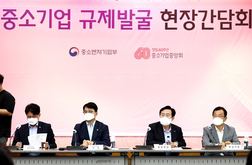 중기부·중기중앙회, 규제개선 간담회…"덩어리 규제 집중 발굴"(종합)
