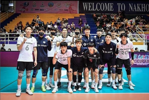 AVC컵에 출전한 한국 남자배구 대표팀