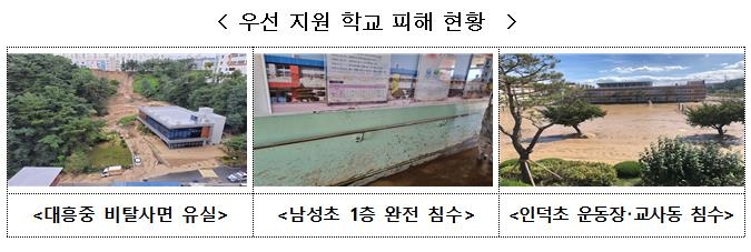 태풍 힌남노에 10개 시도 208개교 피해…교부금 47억 우선 지원 - 2