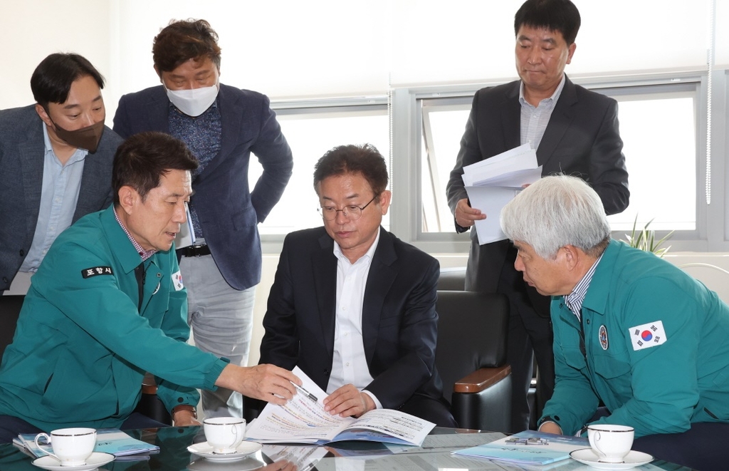 이강덕 포항시장, 이철우 경북도지사에게 태풍피해 복구 지원 건의