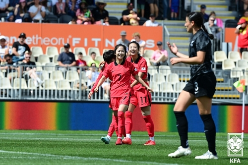'이민아 결승골' 여자축구 대표팀, 뉴질랜드 원정서 1-0 승리