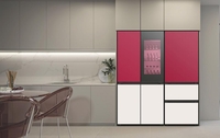 LG 무드업 냉장고, '올해의 컬러' 비바 마젠타 입는다
