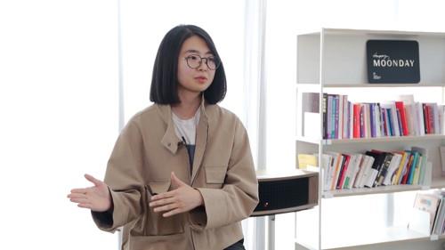 김도진 해피문데이 대표가 지난 11일 서울 성동구 선명스퀘어 지식산업센터 내 사무실에서 창업 이야기를 하고 있다.