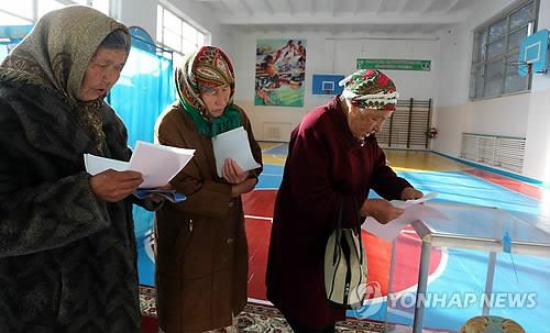 카자흐스탄 총선 투표