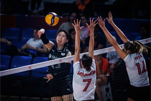 한국 여자배구, VNL 2차전서도 캐나다에 완패