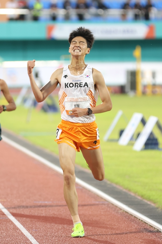 김태훈, 예천 아시아주니어육상선수권 남자 3,000ｍ 2위