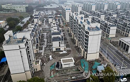 비구이위안의 중국 상하이 건설 현장[로이터 연합뉴스 자료사진. 재판매 및 DB 금지]