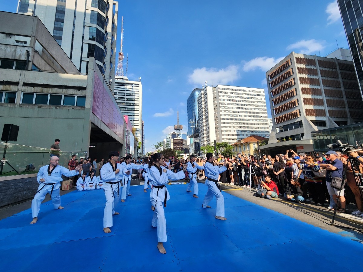 브라질 상파울루 문화 축제에서 19일 진행된 한국 문화 공연