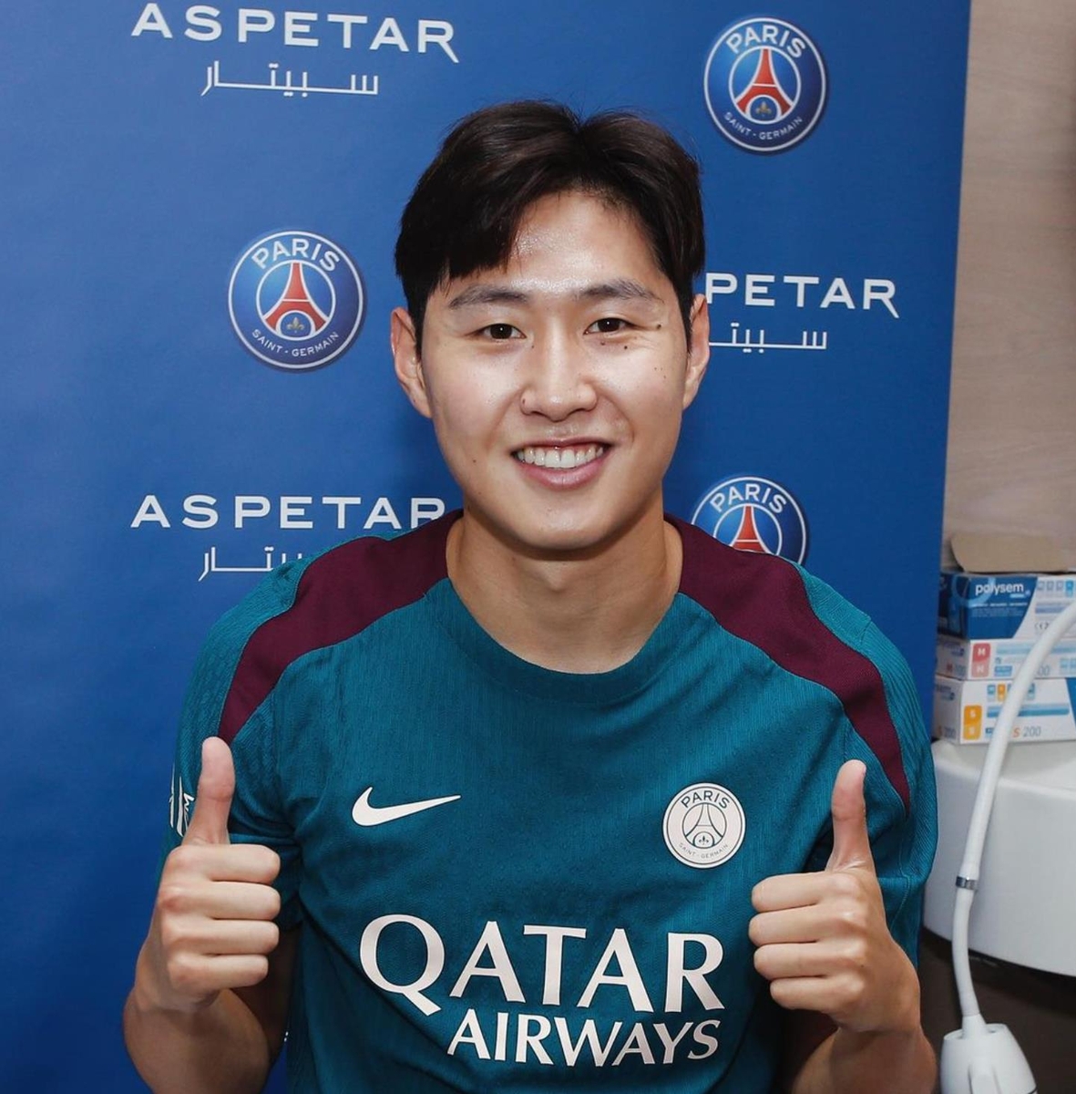 PSG 훈련장에 복귀해 메디컬 테스트를 받은 이강인