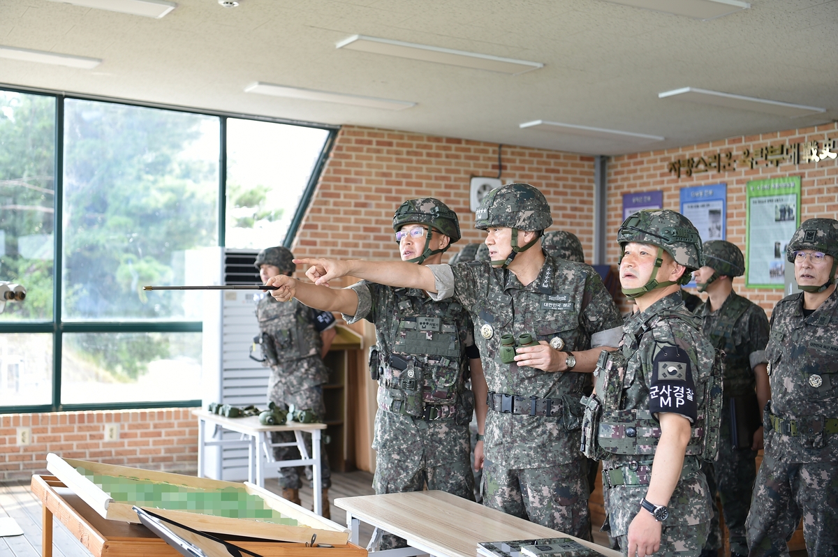 합참의장, 최전방 부대 현장지도