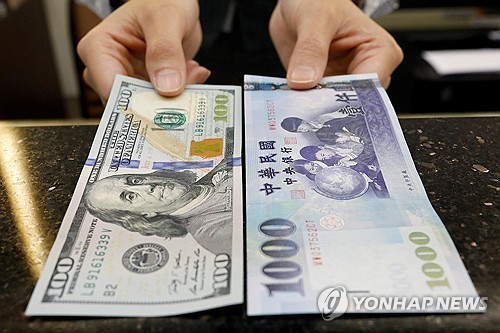미국 달러화와 대만달러