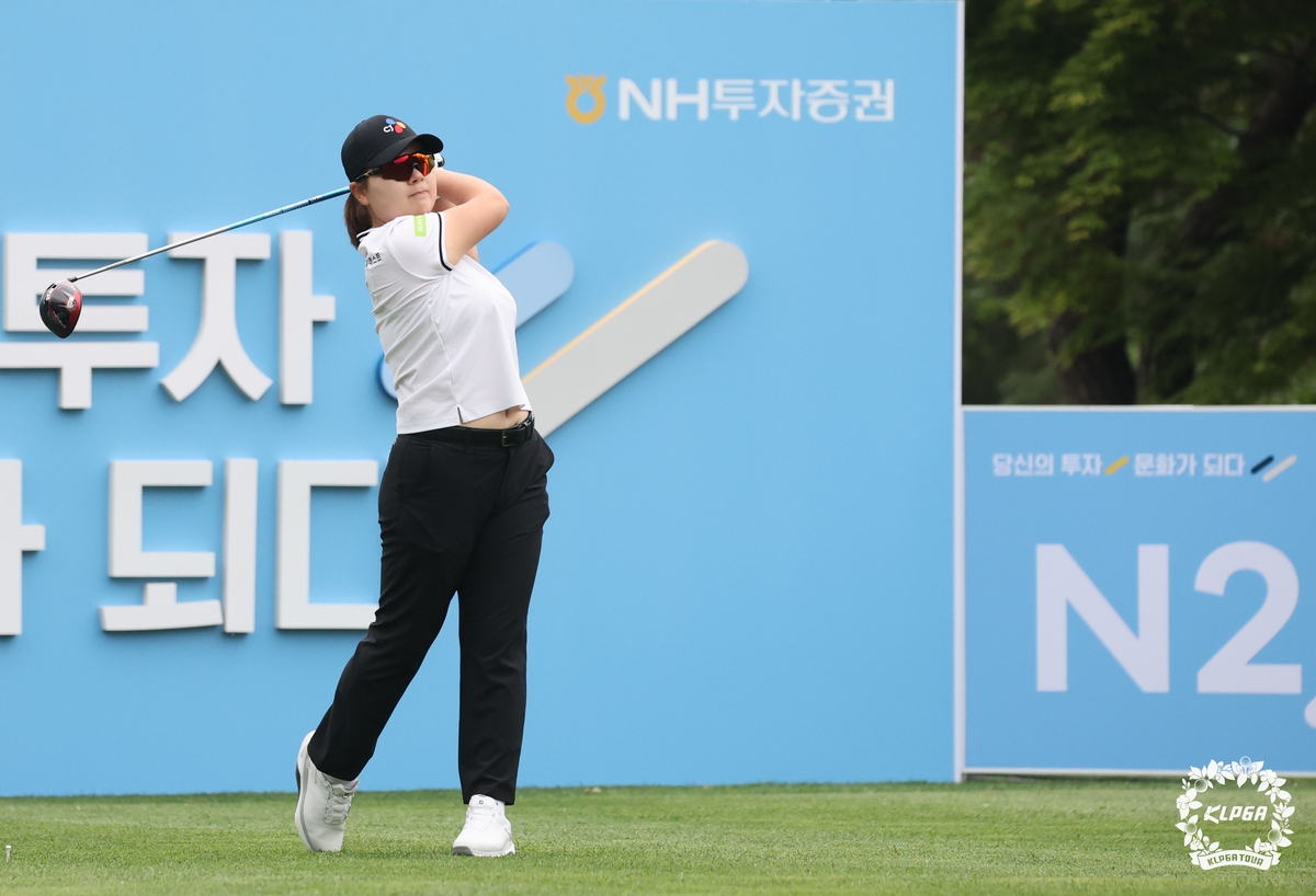 홍정민의 티샷.