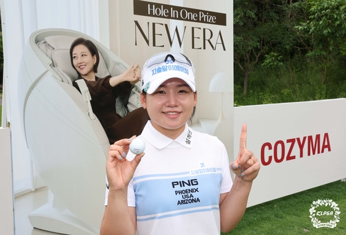 1라운드 3번 홀에서 홀인원 작성한 오경은