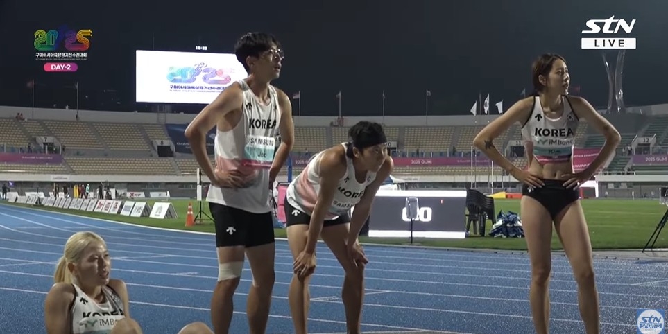 한국 혼성 1,600ｍ 계주 대표팀, 동메달→5위 해프닝