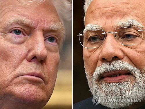 트럼프 미국 대통령과 모디 인도 총리