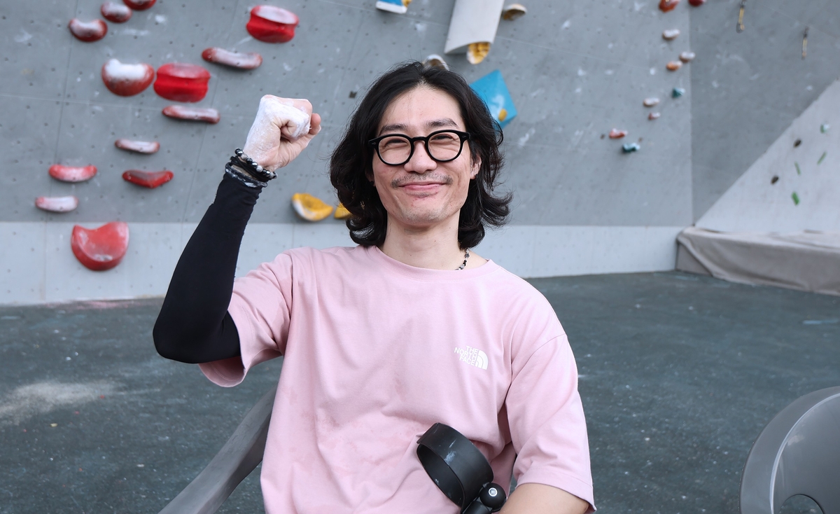 파라클라이밍 세계선수권에 출전하는 윤상근