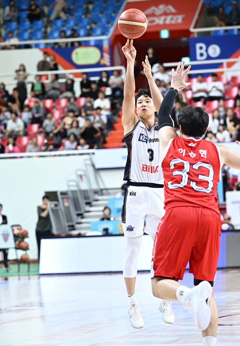 최준용 없어도 허웅 있더라…KCC, 현대모비스 18점차 격파