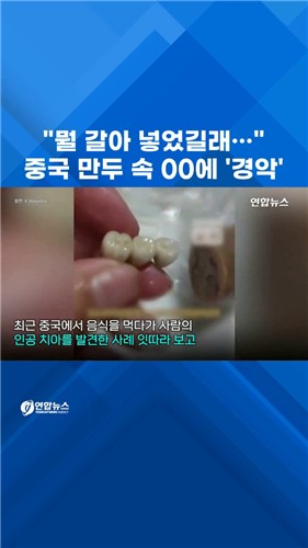  中 만두 속 치아에 경악…"뭘 갈아넣었길래"