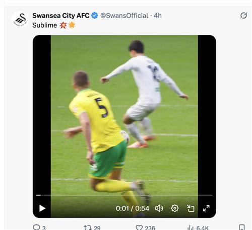 '엄지성 리그 1호 도움' 스완지, 노리치에 2-1 승리