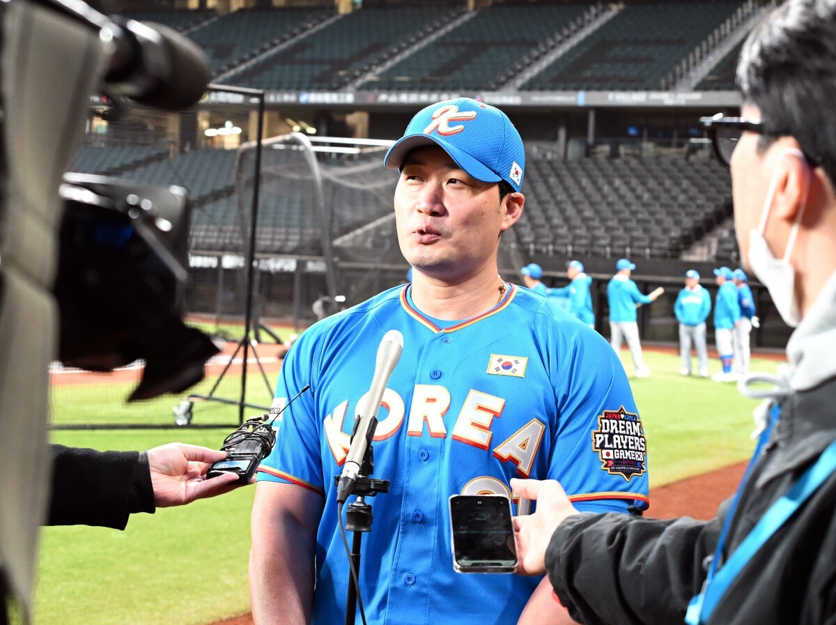 인터뷰하는 오승환