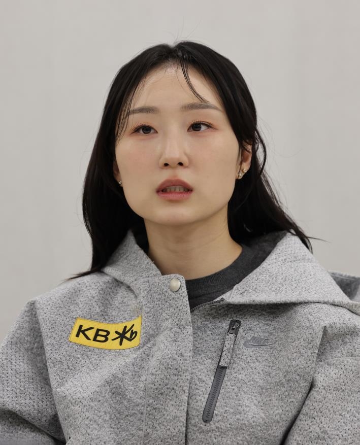 인터뷰하는 최민정