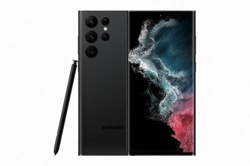 Esta foto, proporcionada por Samsung Electronics Co. el 10 de febrero de 2022, muestra el teléfono Galaxy S22 Ultra. (Prohibida su reventa y archivo)