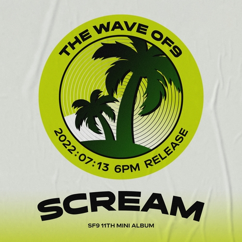 Póster promocional del próximo álbum de reproducción extendida del grupo SF9, denominado "The Wave OF9" y de su canción principal, llamada "Scream". (Imagen proporcionada por FNC Entertainment ) (Prohibida su reventa y archivo)