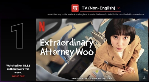 'Extraordinary Attorney Woo' lidera la lista de series de habla no inglesa de Netflix por 6ª semana