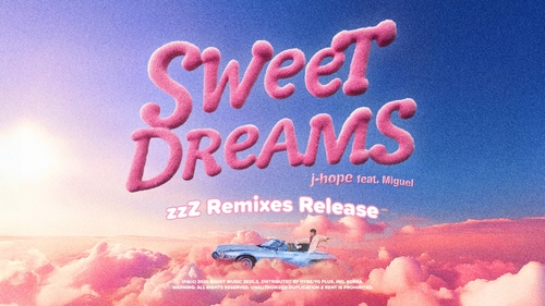 La fotografía, proporcionada por BigHit Music, muestra una imagen promocional de "Sweet Dreams - zzZ Remixes", el nuevo álbum de J-Hope, de BTS, lanzado el 10 de marzo de 2025, que está compuesto por remezclas de su sencillo más reciente, "Sweet Dreams", publicado la semana anterior. (Prohibida su reventa y archivo)