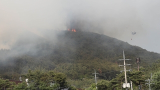 Más de 1.000 personas son evacuadas por un incendio forestal en Miryang
