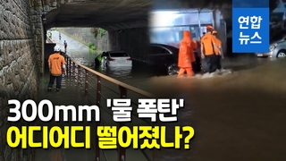 [영상] 물에 잠긴 출근길…서울 청계천도 출입통제