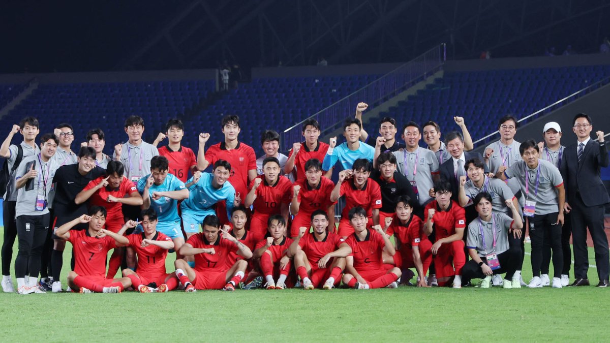 アジア大会サッカー男子　韓国が３連勝で決勝Ｔ進出（９月２５日）
