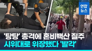 [영상] '탕탕' 총격에 혼비백산 질주…시위대로 위장한 남성, 알고 보니