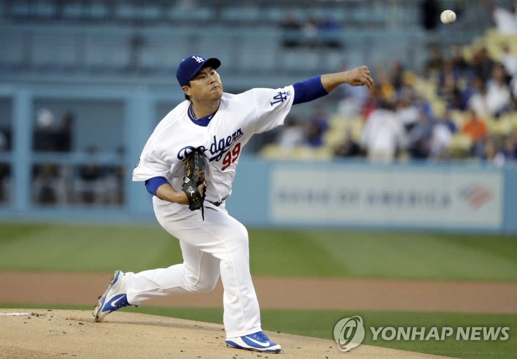 Dodgers Ryu Prevails Over Pirates Kang In All Korean Pitcher Batter Duel Yonhap News Agency