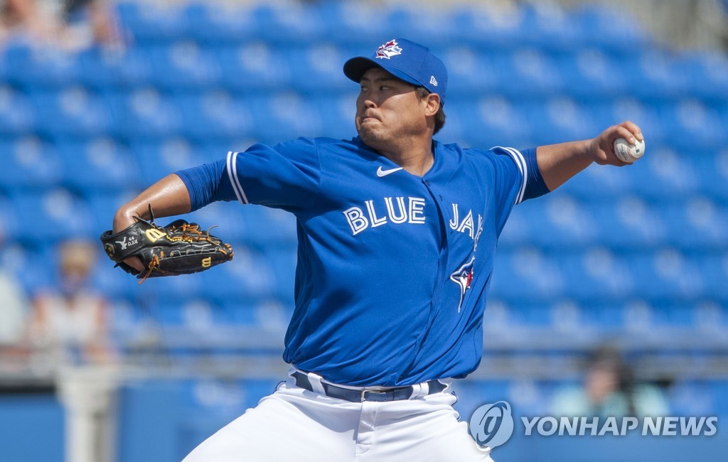 류현진 연습 경기 5 이닝 5K 무실점 MLB 개막전 준비 ‘도착'(종합)