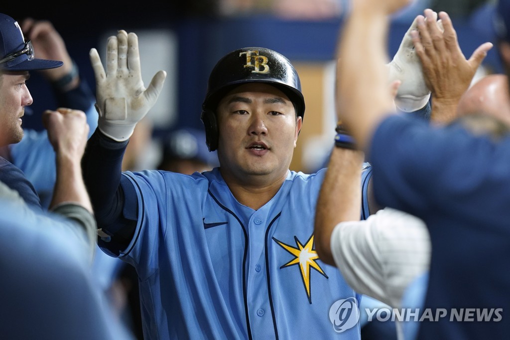 (LEAD) Rays' Choi Ji-man homers for 2nd straight day