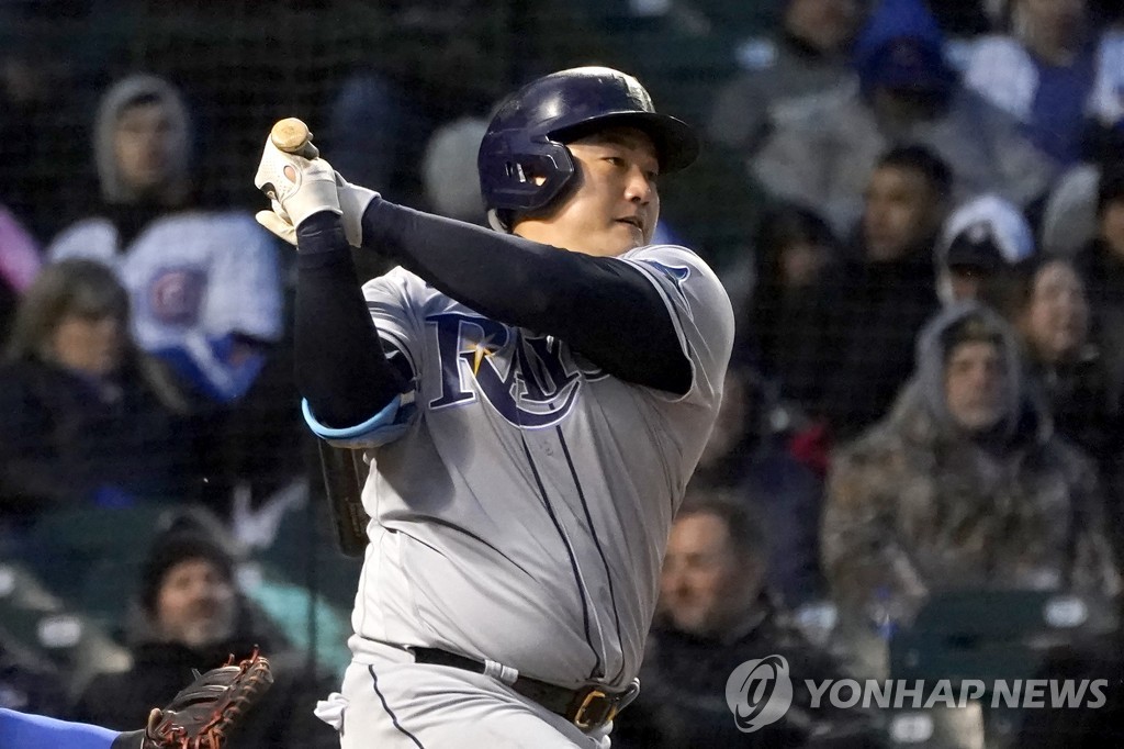 Rays' Choi Ji-man leading S. Korean MLB contingent with hot early streak