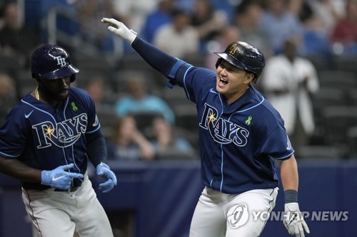 Rays' Choi Ji-man hits 1st homer since April