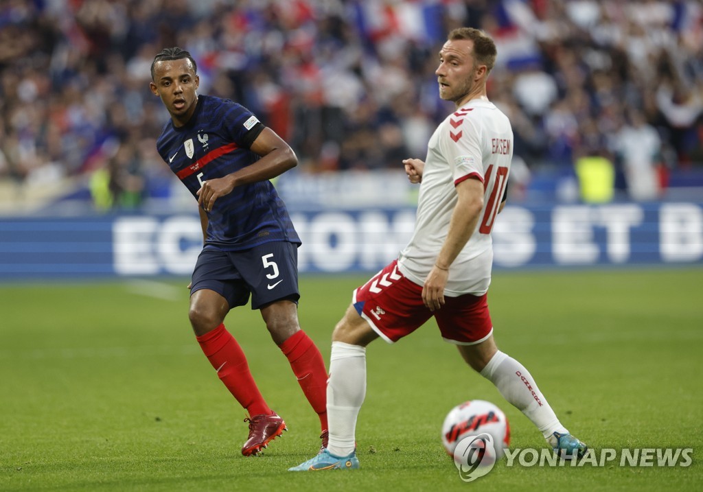 6월 열린 프랑스와 덴마크의 UEFA 네이션스리그 경기 모습