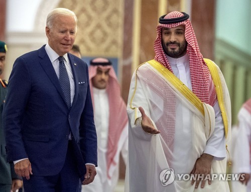 조 바이든 미국 대통령과 무함마드 빈 살만 사우디 왕세자