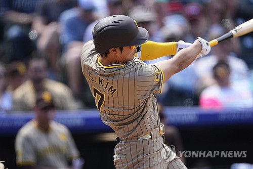 Padres' Kim Ha-seong homers in loss